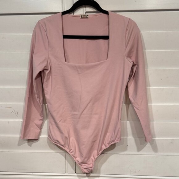 Free People Soft Pink Bodysuit - Picture 1 of 5